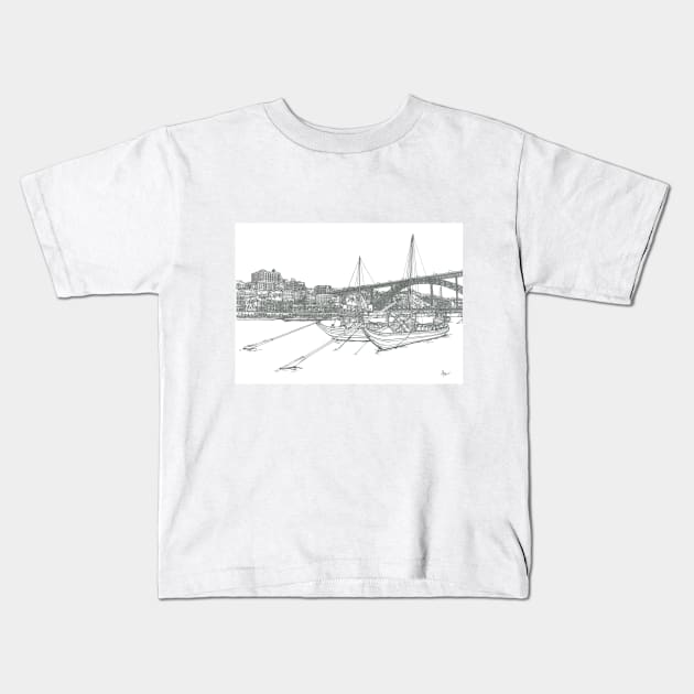 Porto Kids T-Shirt by valery in the gallery